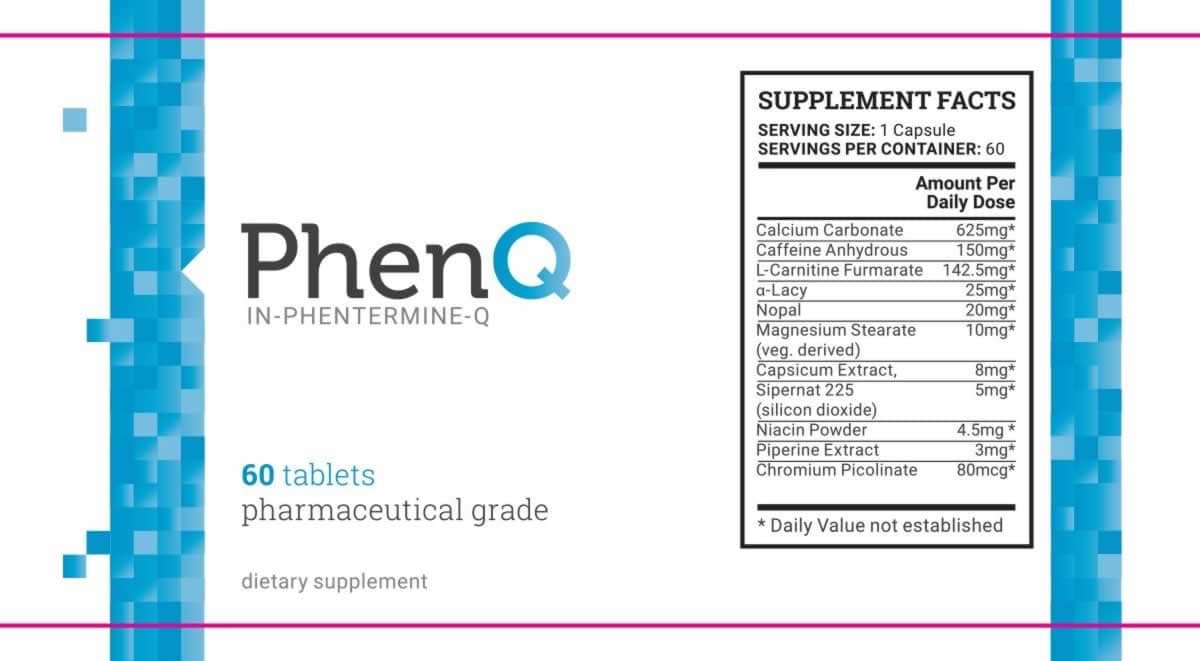Ingredients in PhenQ
