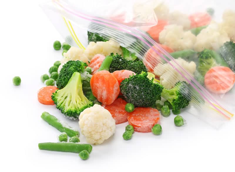 Bag of frozen vegetables one of the easy weight loss tricks